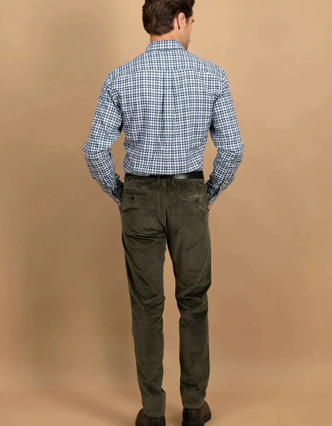 Washed Oxford Check Button Down Shirt Fern