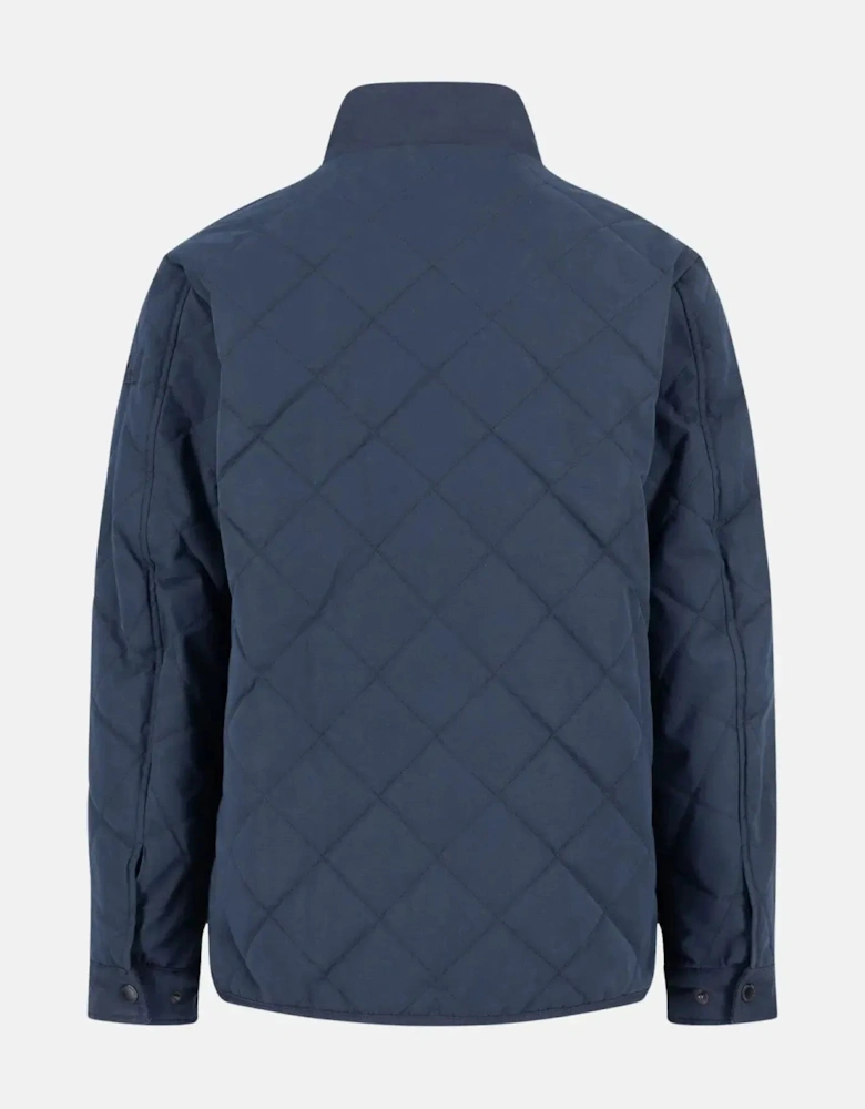 Quilted Field Jacket Dark Navy