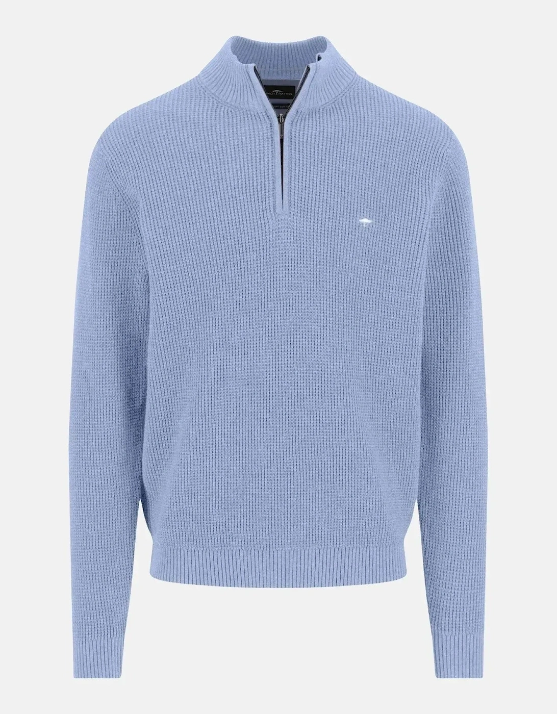 Structured Cotton 1/4 Zip Knit New Breeze, 3 of 2