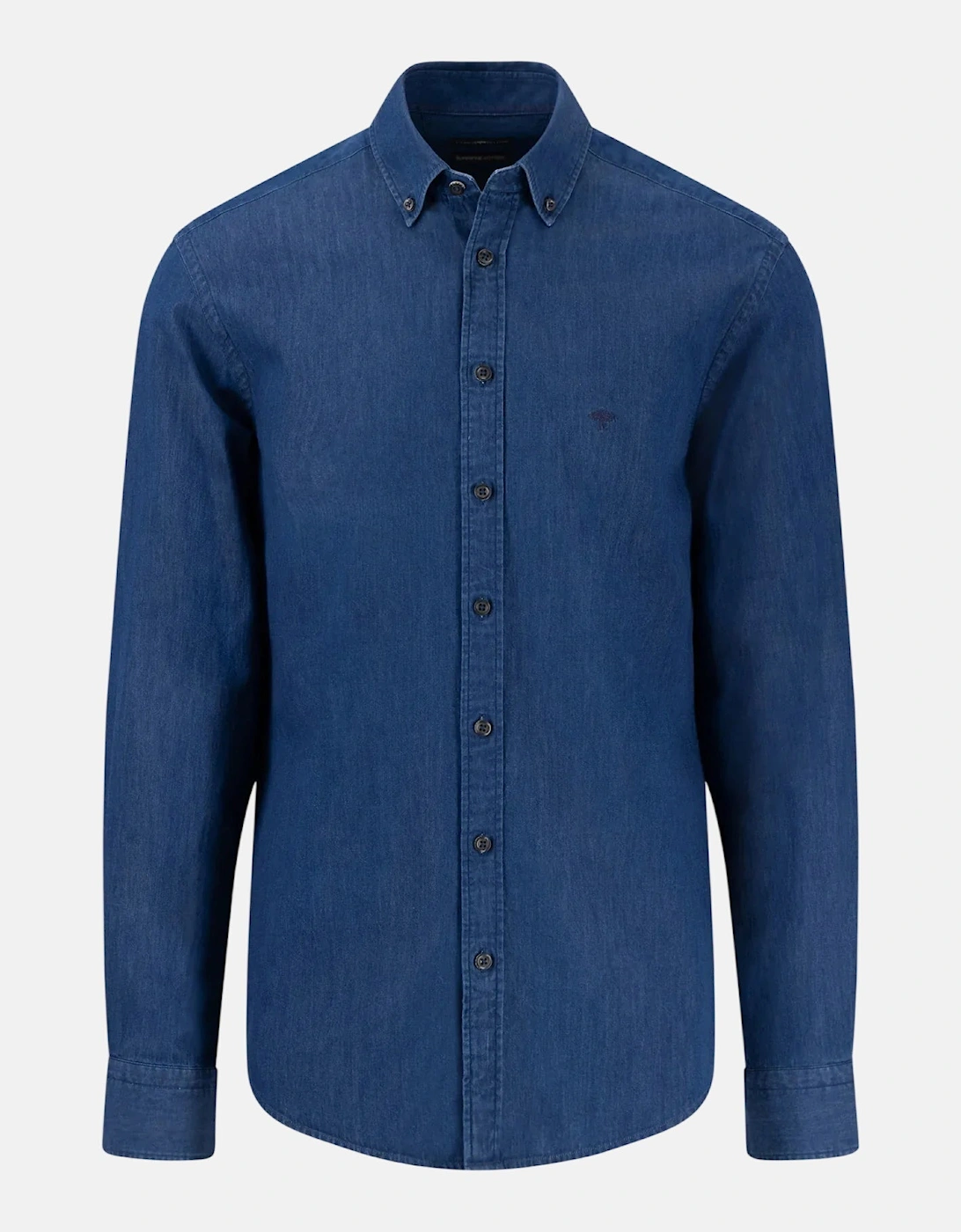 Button Down Denim Shirt Dark Wash, 3 of 2