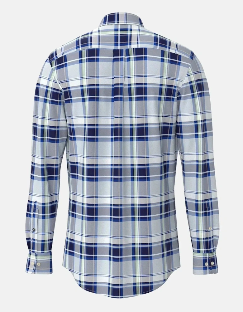 Colorful Combi Check Shirt Navy
