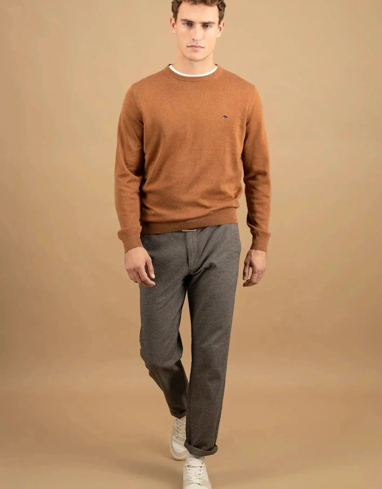 Fine Knit Cotton Crewneck Hazel