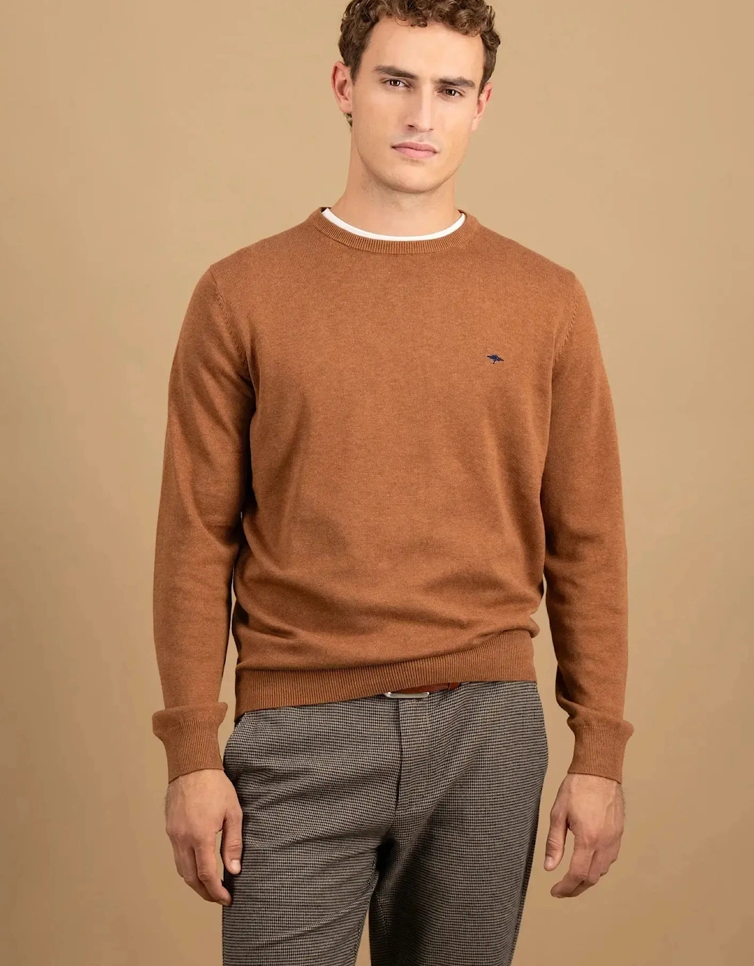 Fine Knit Cotton Crewneck Hazel