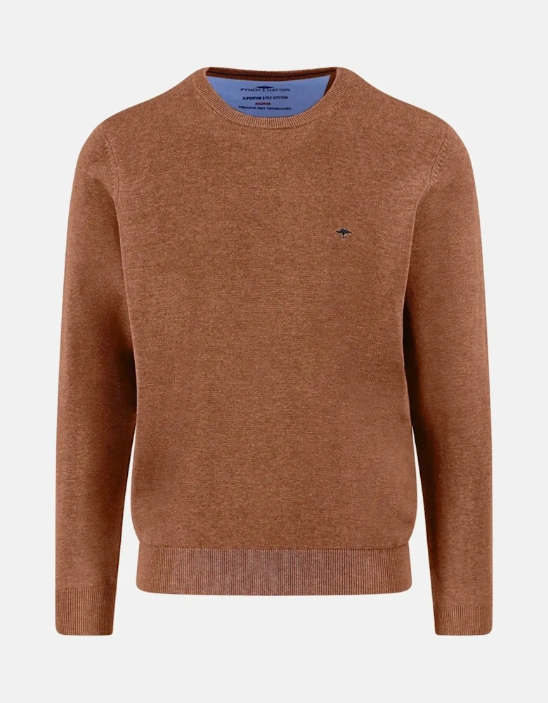 Fine Knit Cotton Crewneck Hazel