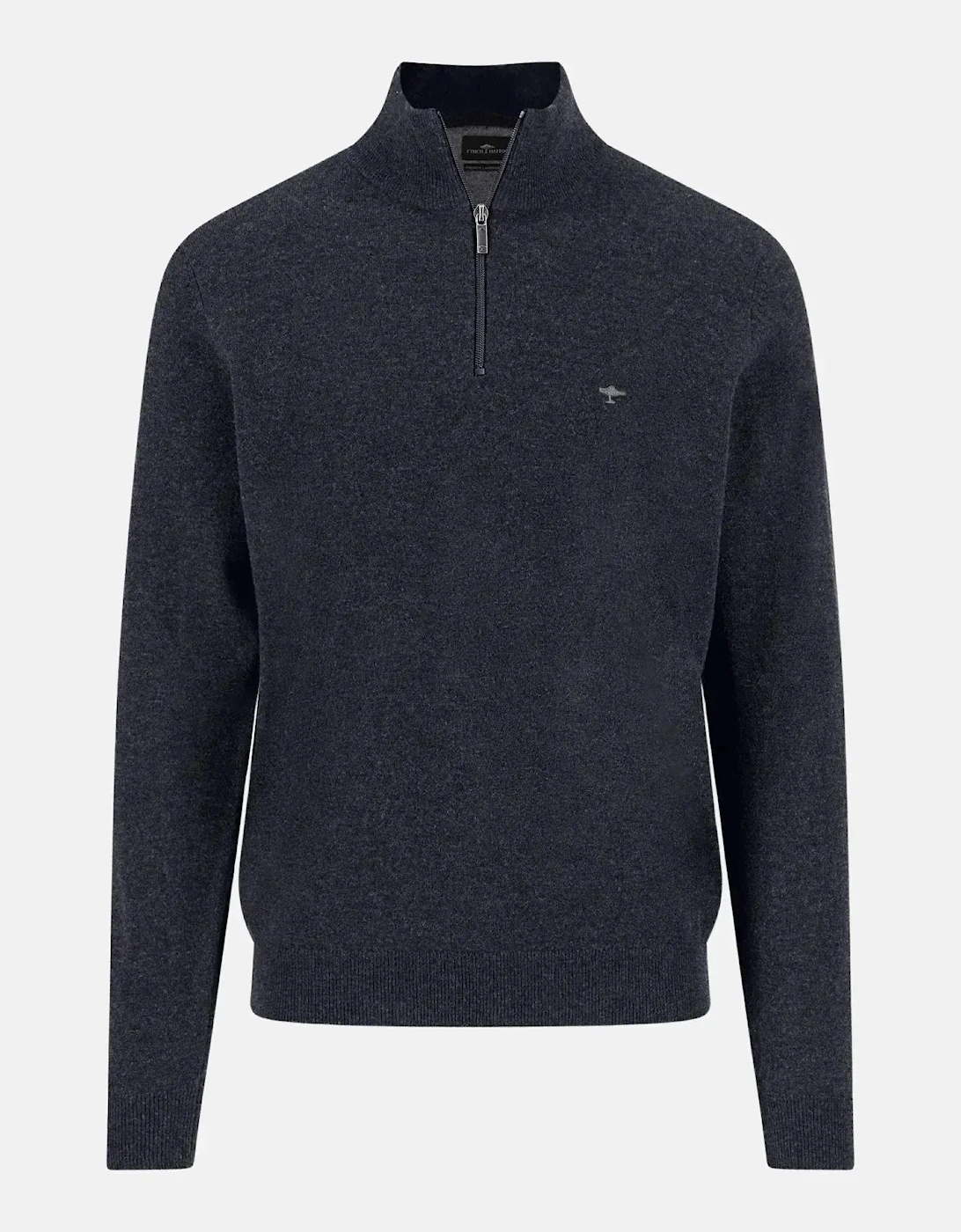 Pure Lambswool 1/4 Zip Knit Navy, 3 of 2