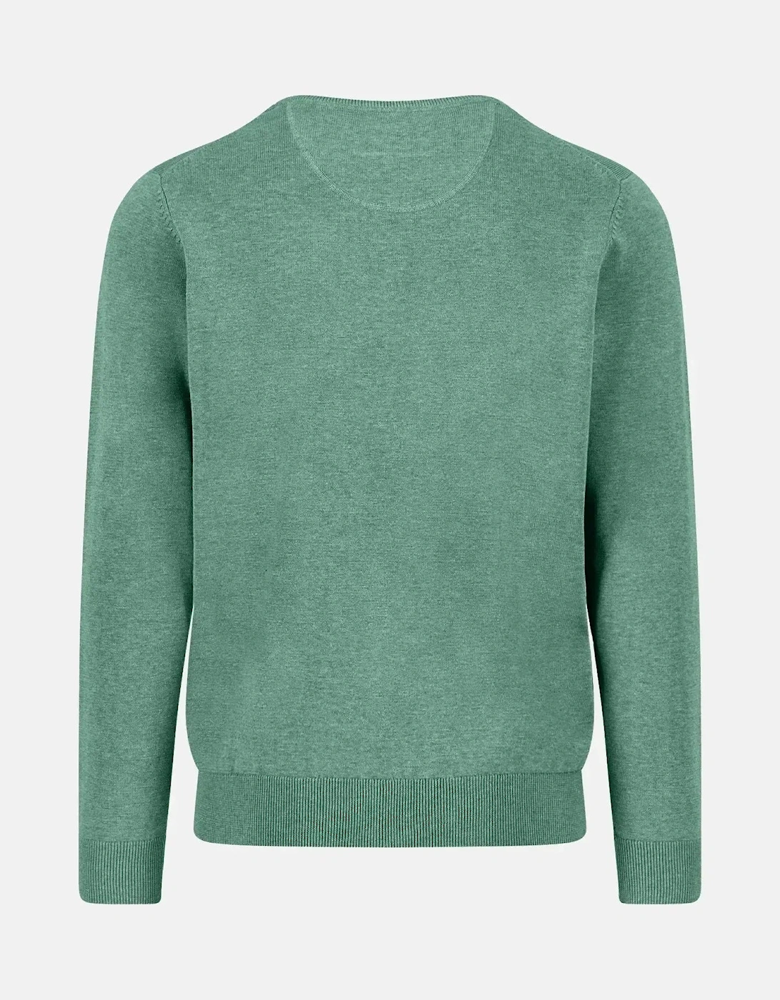 Fine Knit Cotton Crewneck Fern