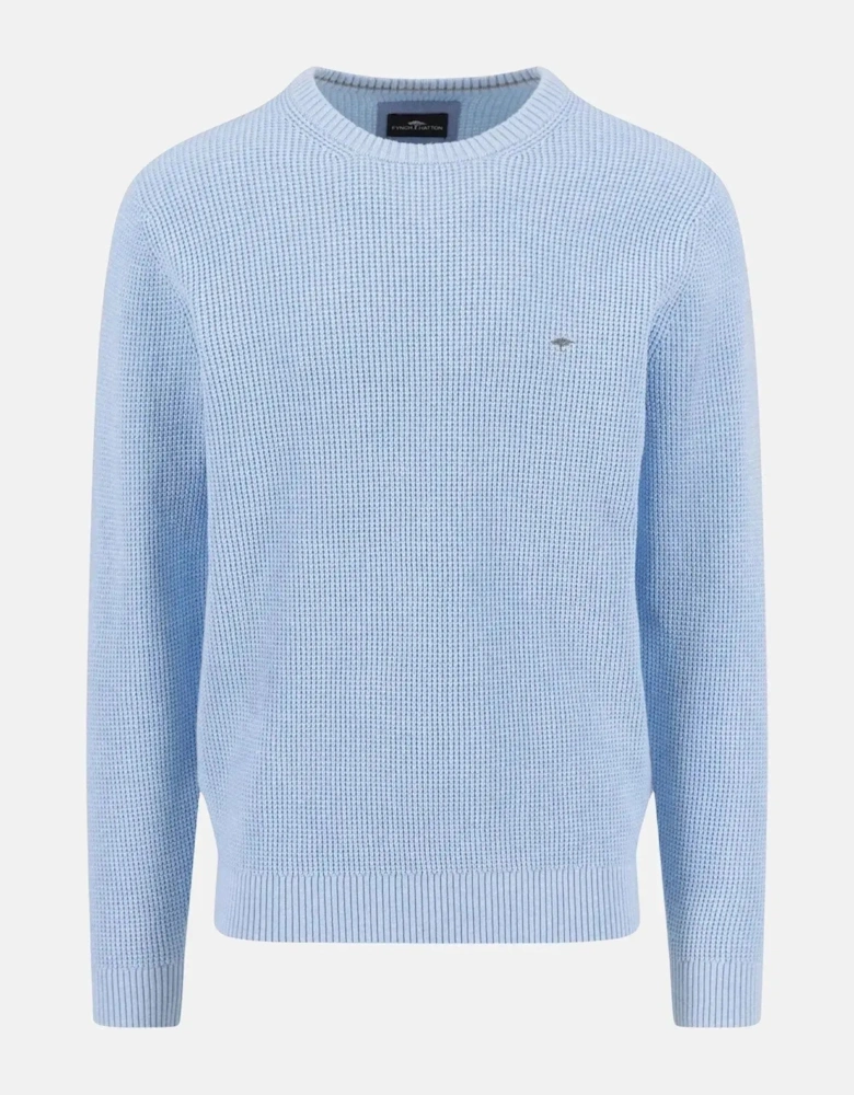 Structured Cotton Crewneck Knit New Breeze
