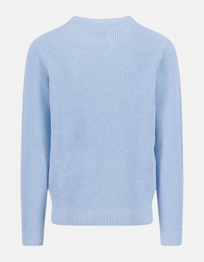 Structured Cotton Crewneck Knit New Breeze