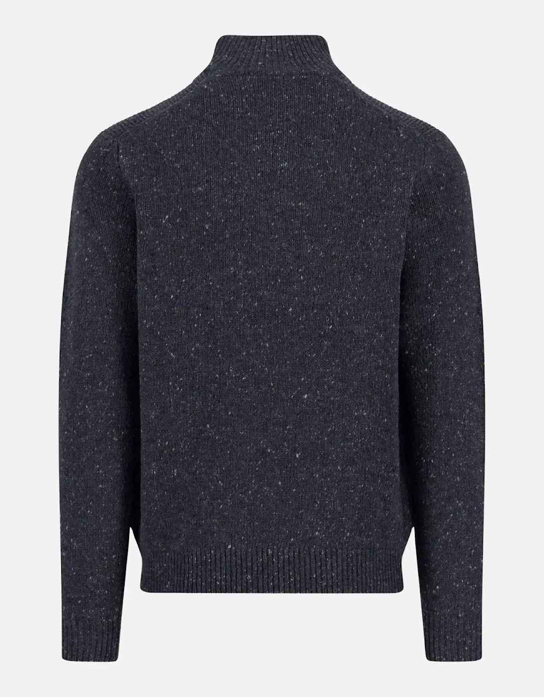 Donegal Wool 1/4 Zip Knit Navy