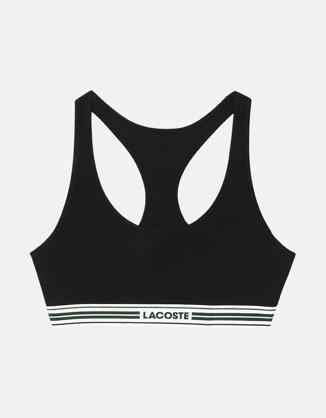 Lacoste Women's LACOSTE WOMENS HERITAGE STRETCH COTTON RACER BACK BRALETTE BLACK