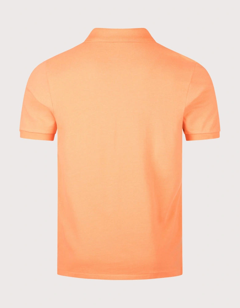 Custom Slim Fit Mesh Polo Shirt