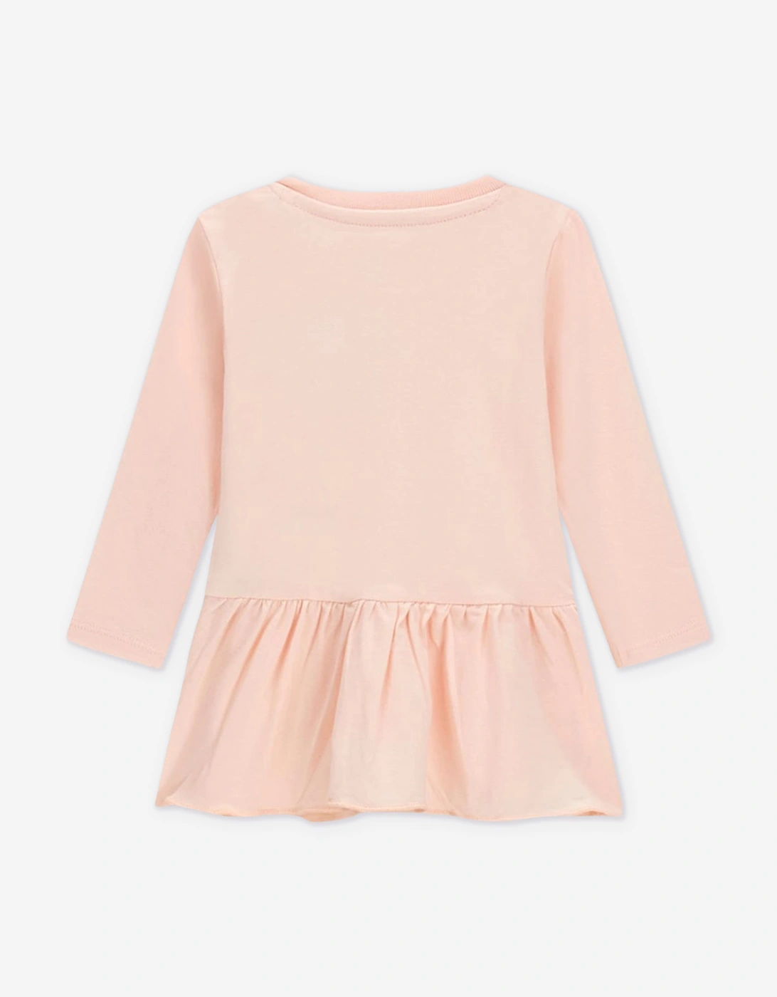 Guess Baby Girls LS T-Shirt and Denim Pants Set in Pink