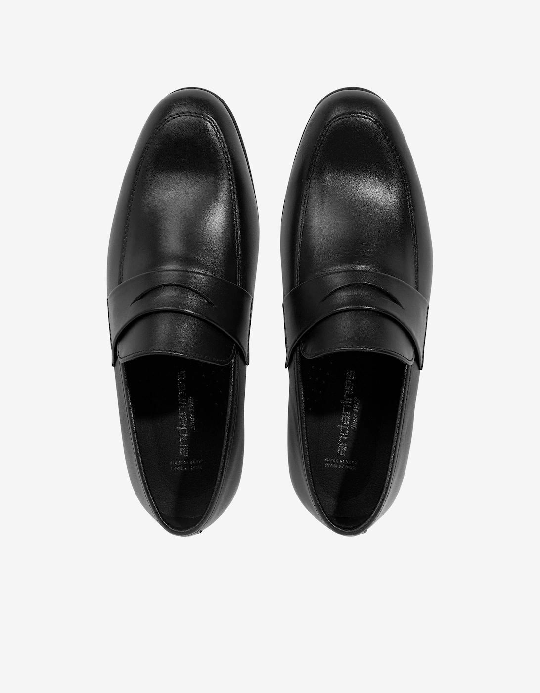 Andanines Boys Leather Shoes in Black