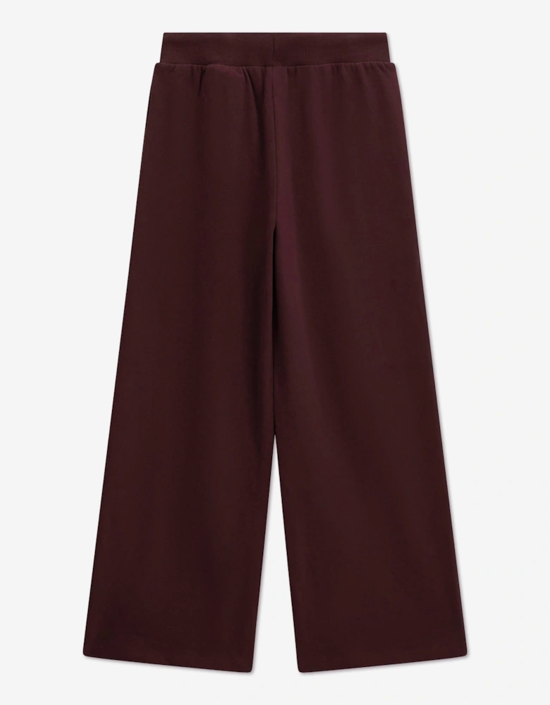 Guess Girls French Terry Palazzo Joggers in Red