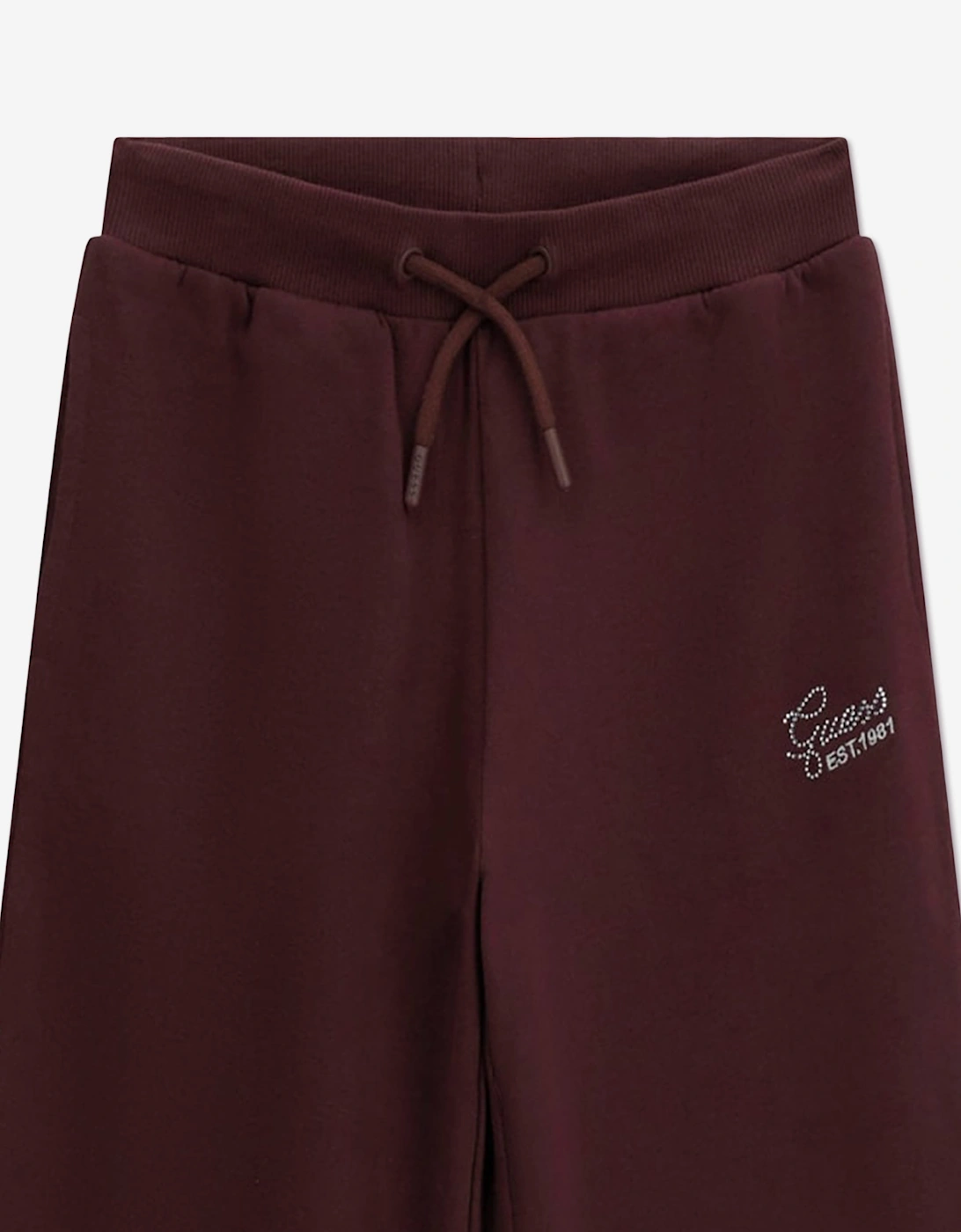 Guess Girls French Terry Palazzo Joggers in Red