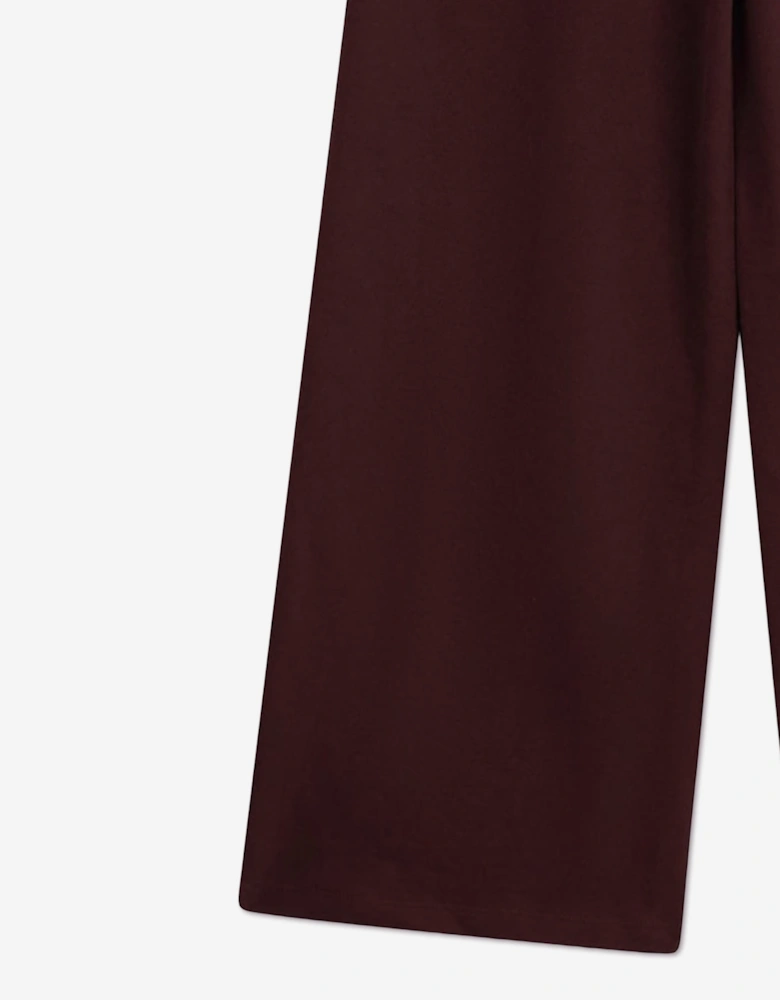 Guess Girls French Terry Palazzo Joggers in Red