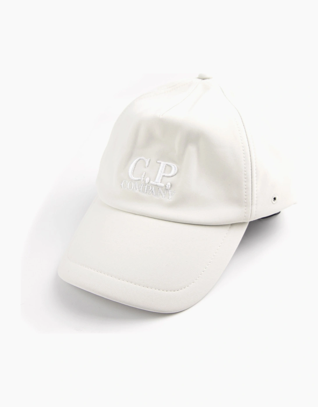 Cp Company Men's White Soft Shell Cap - Size: Os