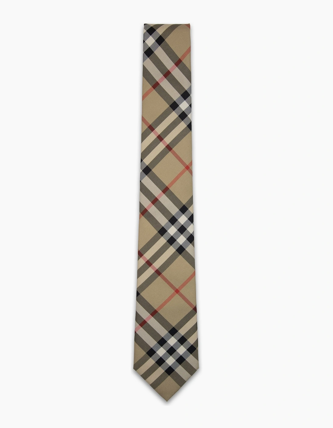 Burberry Men's Tan Classic Cut Vintage Check Silk Tie Archive Beige - Size: Os