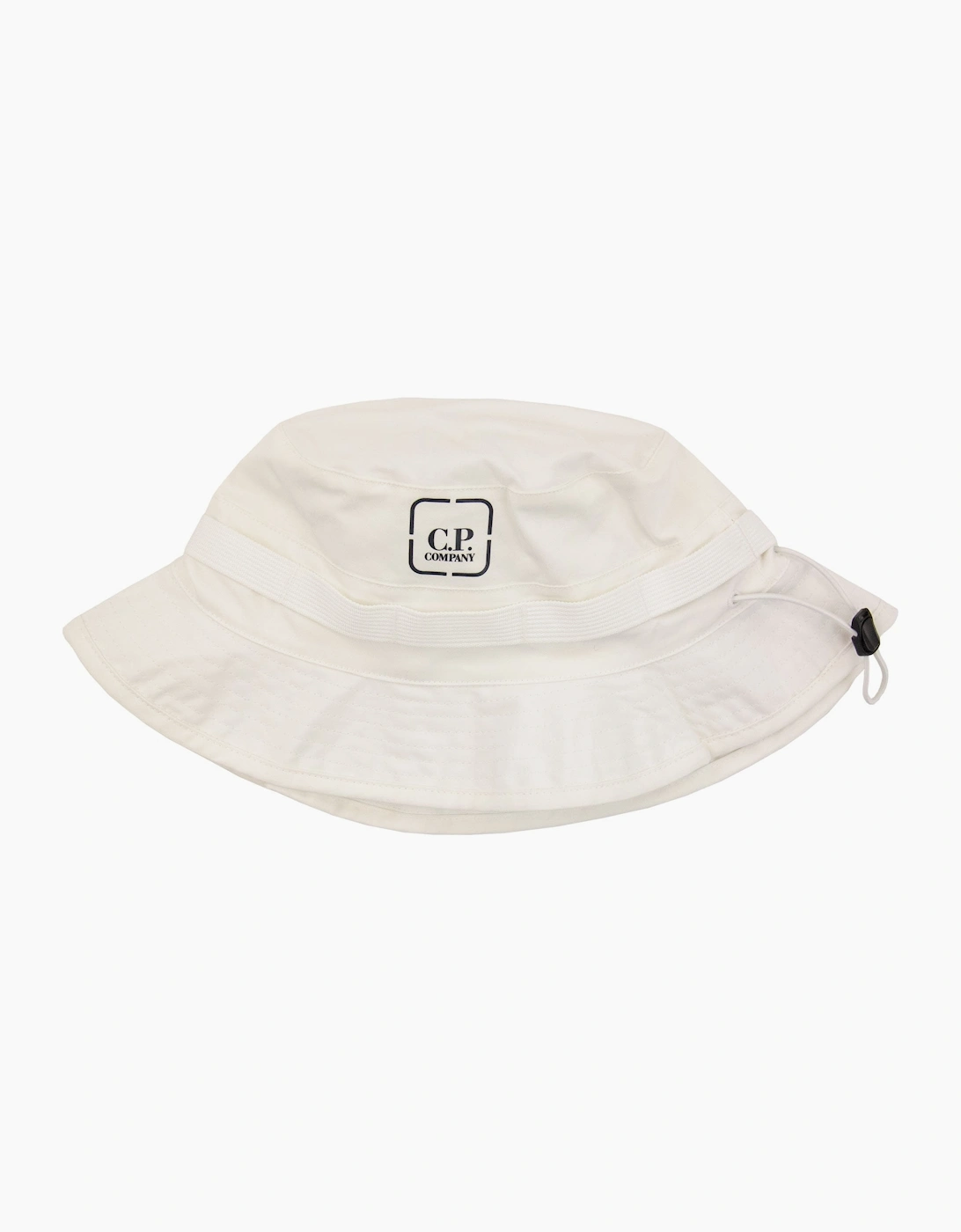 Cp Company Men's White Metropolis Series Hyst Bucket Hat 101 - Size: Os