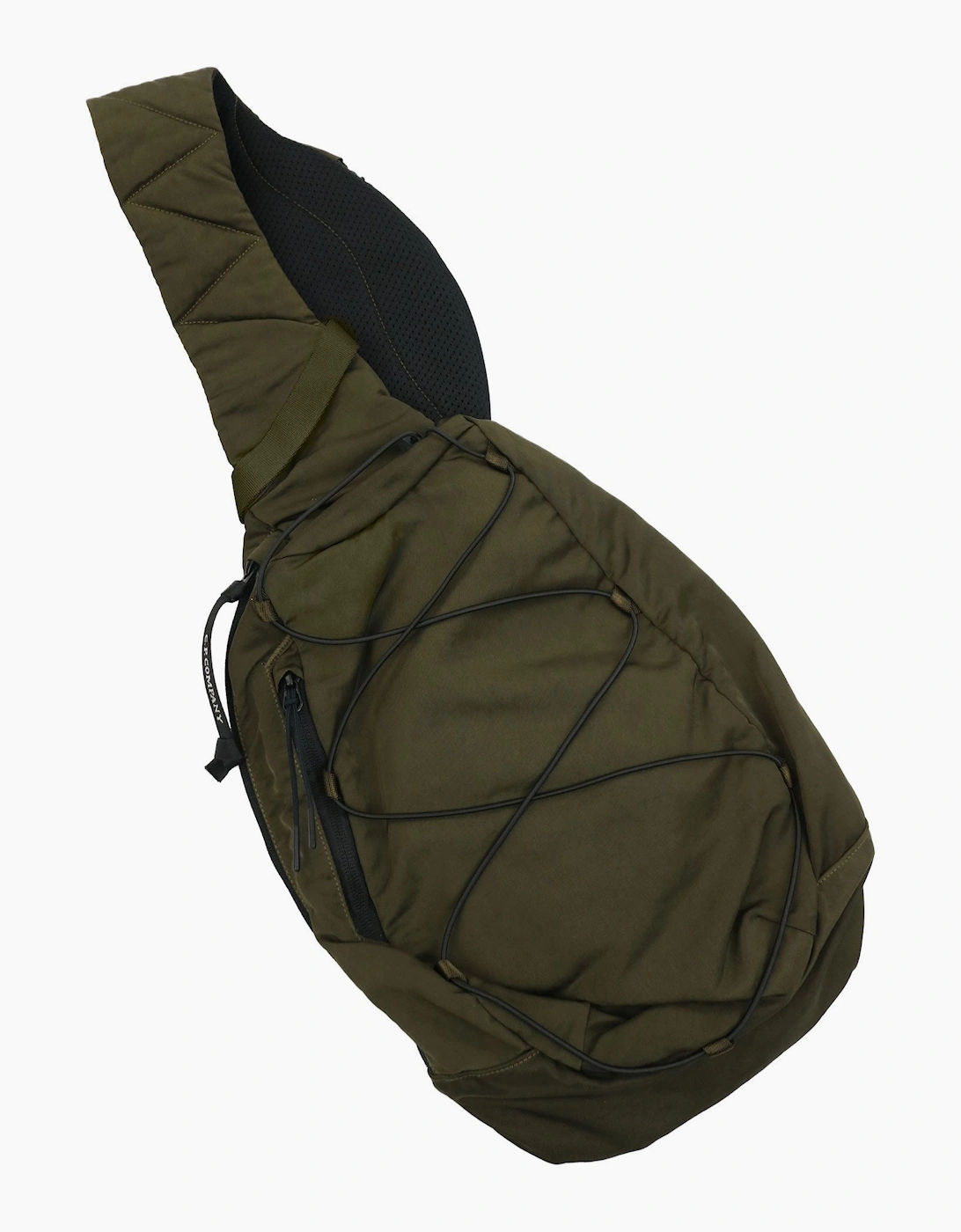 Cp Company Men's Tan Nylon B Crossbody Rucksack Agave Green 683 - Size: Os