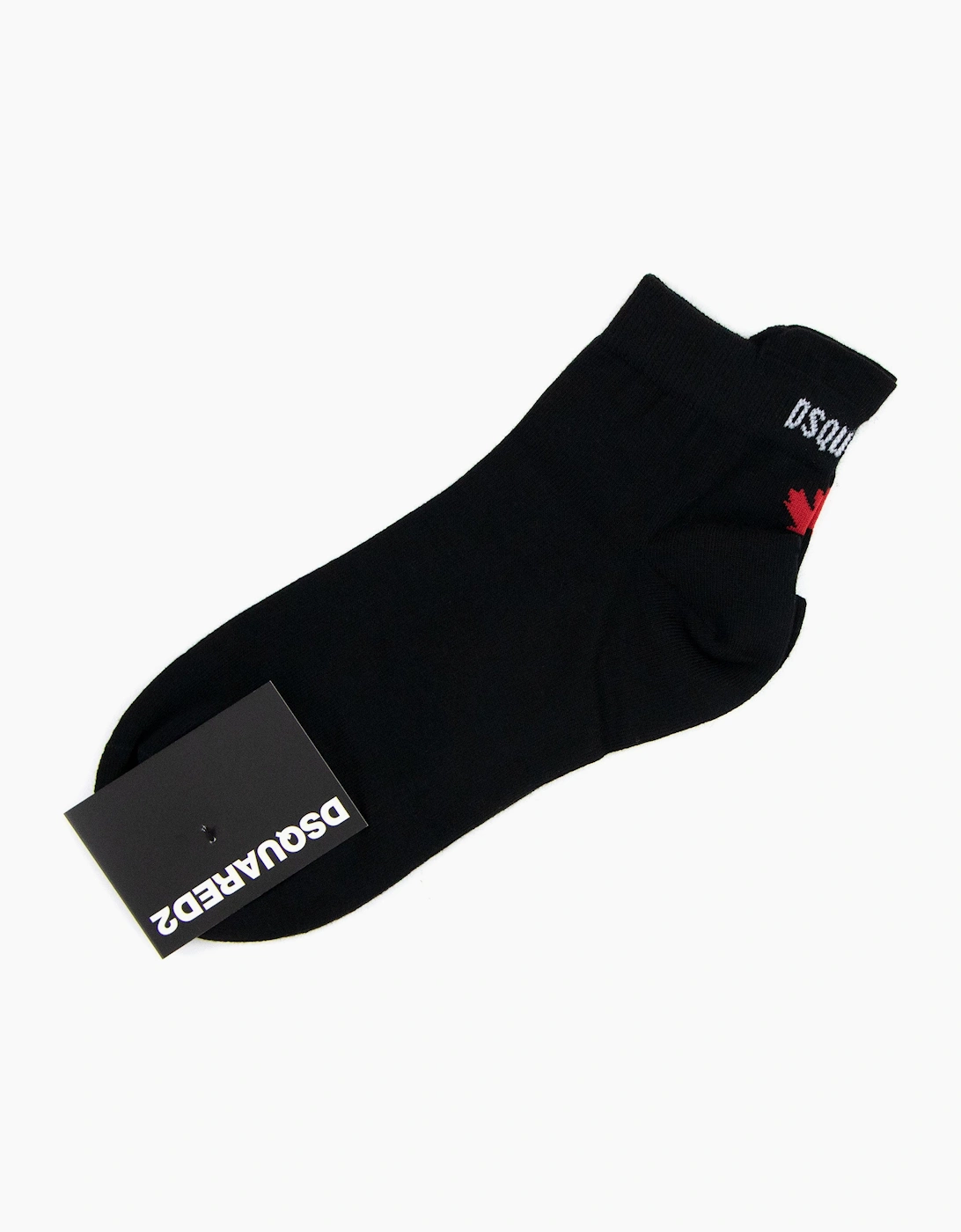 Men's Dsquared2 Swim Shorts & Underw Leaf Ankle Socks Black - Size: 9/8.5/8