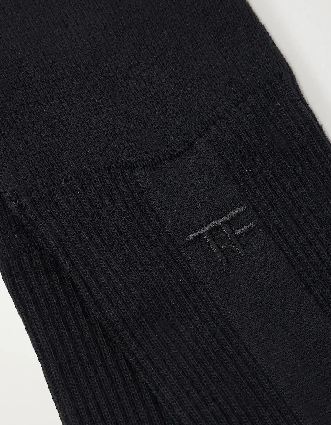 Ribbed Textured Socks Black