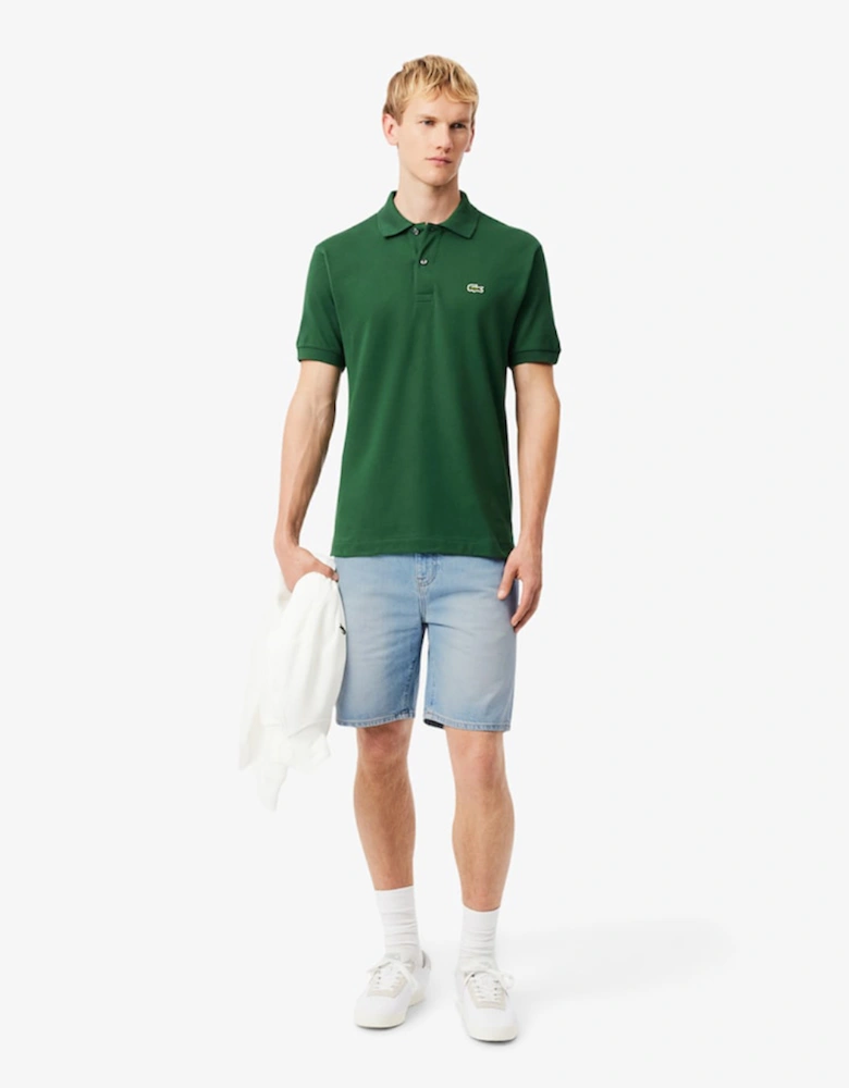 Lacoste Straight Fit Denim Bermuda Shorts