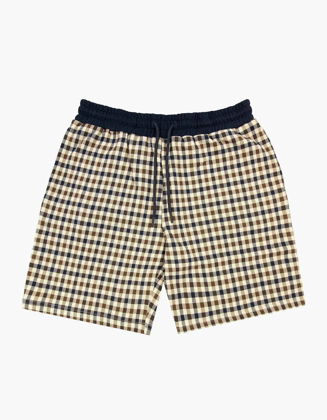 Men's Aquascutum Club Check Shorts Navy 11 - Size: 35/34/32