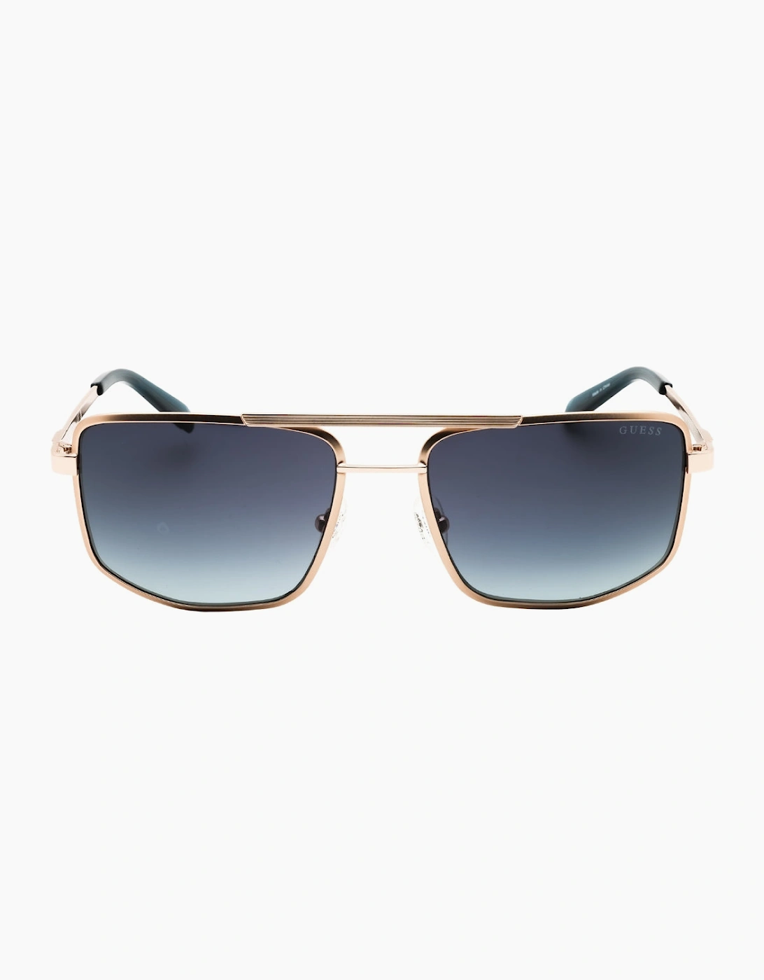 Guess Gradient Blue Lensed Gold Sunglasses