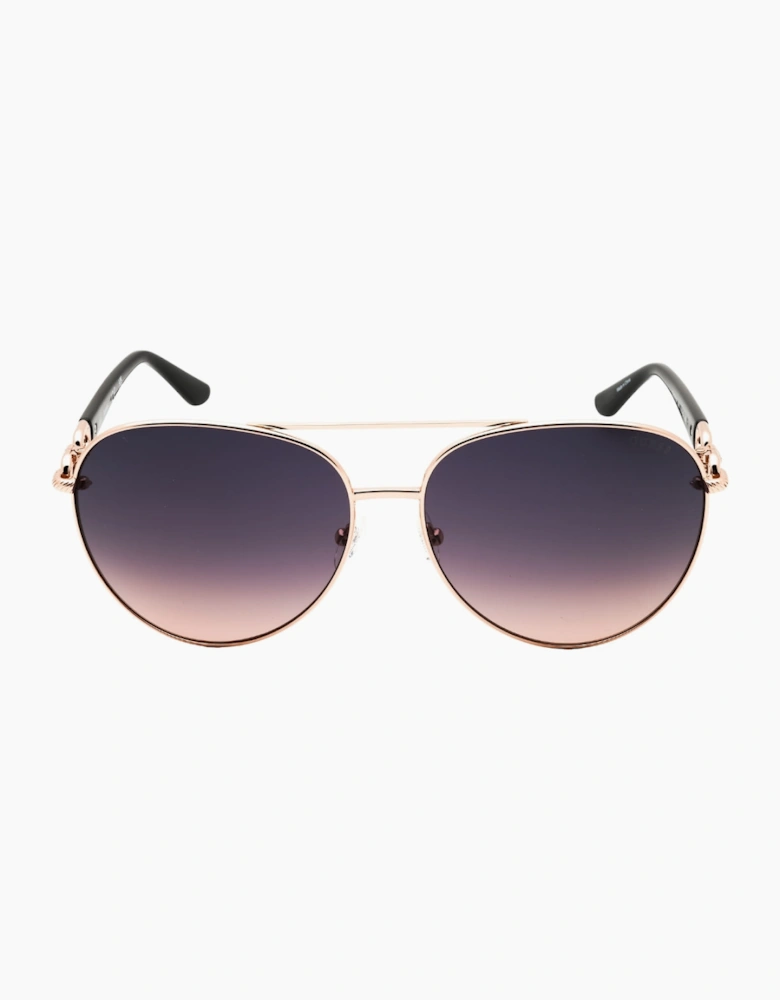 Guess Shiny Rose Gold Sunglasses