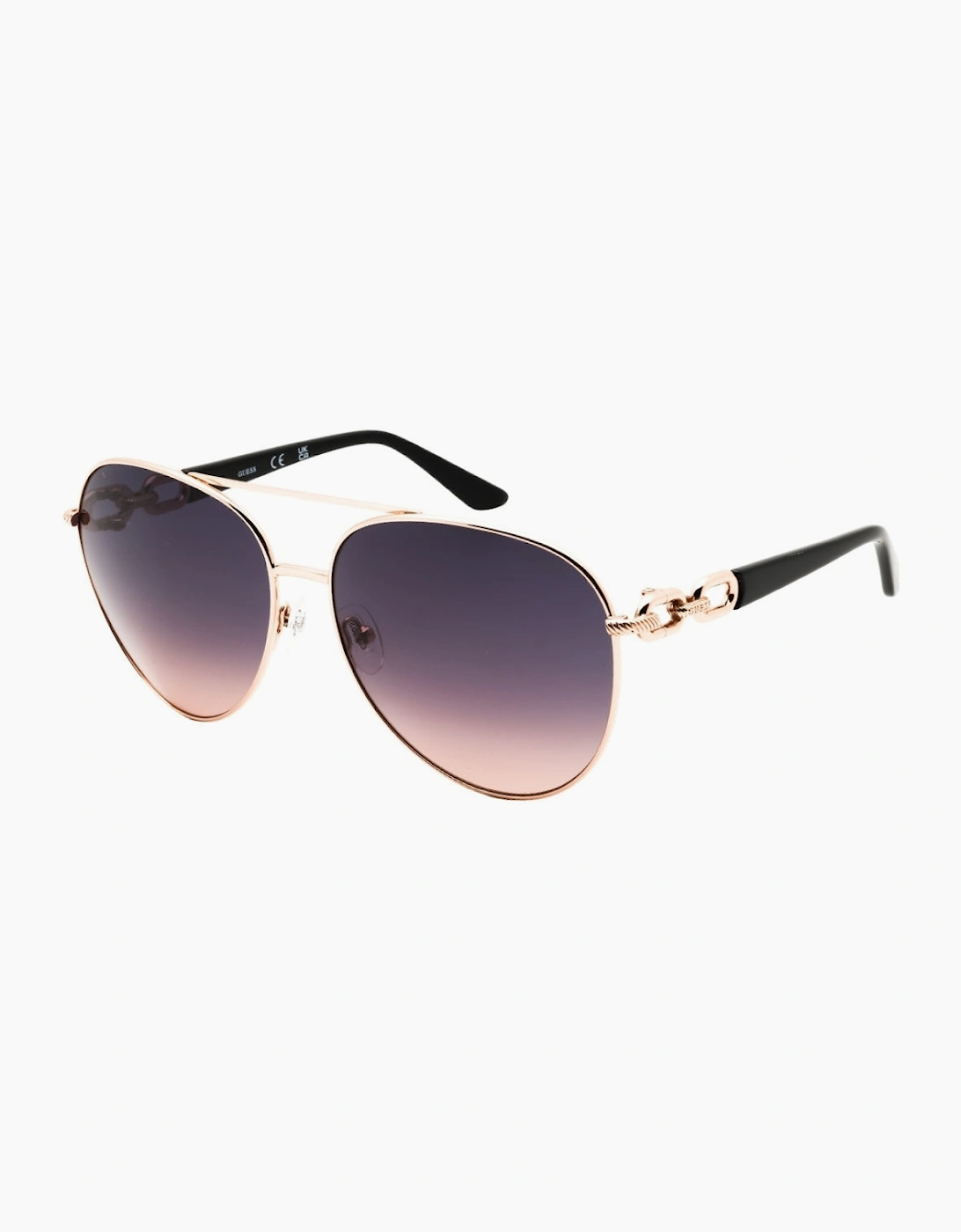 Guess Shiny Rose Gold Sunglasses