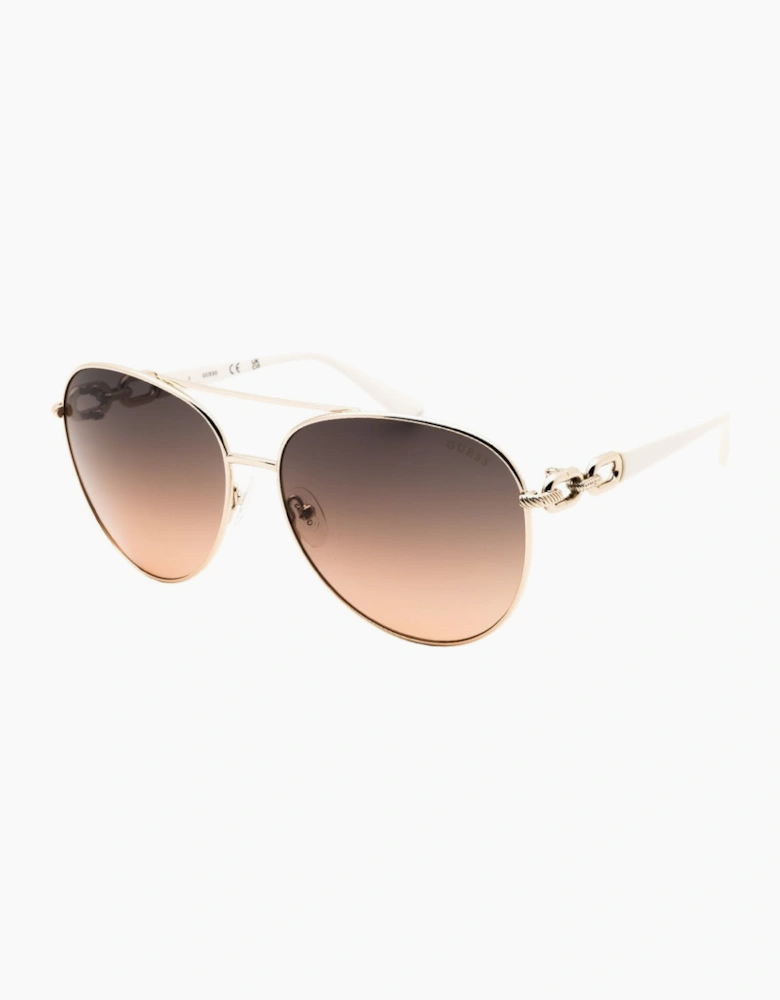 Guess Gradient Smoke Lens Gold Sunglasses