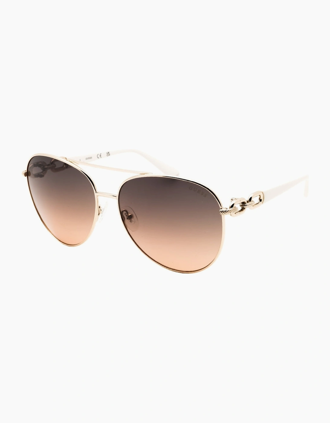 Guess Gradient Smoke Lens Gold Sunglasses