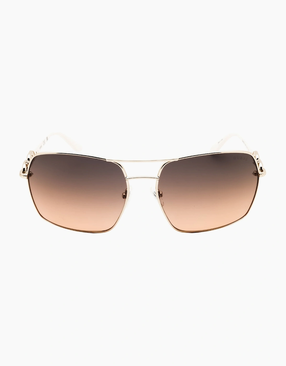 Guess Gold Navigator Shaped Sunglasses