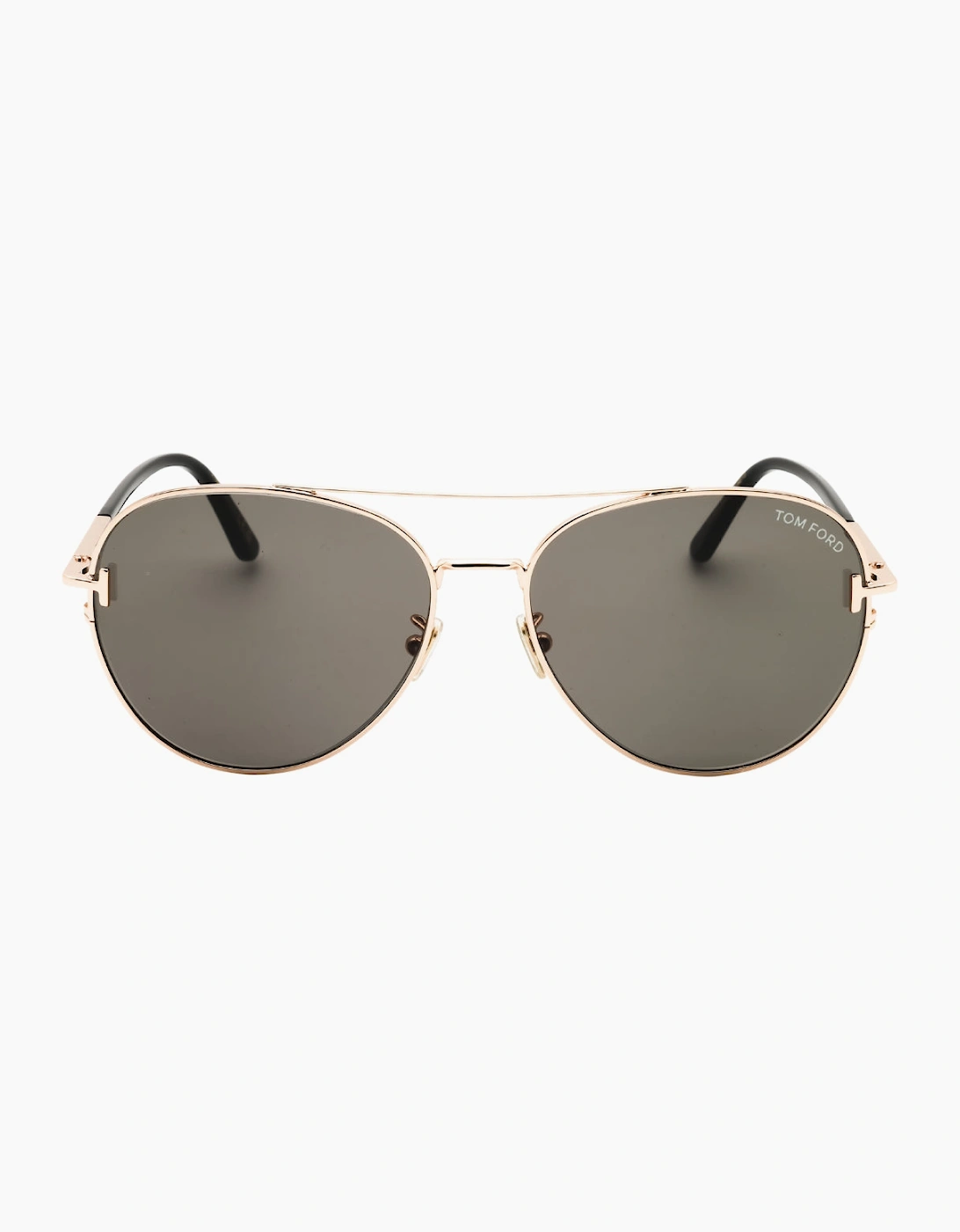Tom Ford Shiny Rose Gold Smoke Lensed Sunglasses