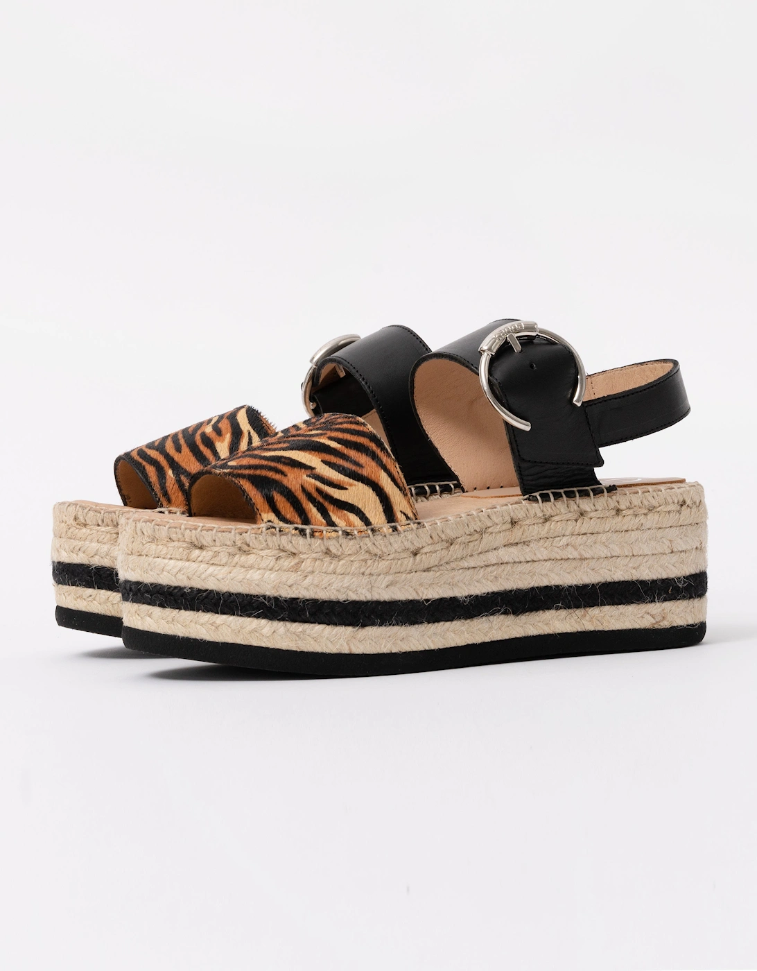 Kanna Pony Womens Flatform Sandals