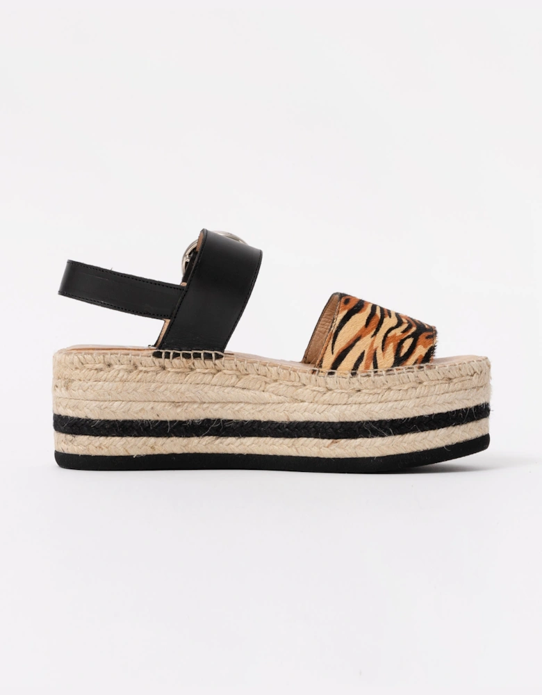 Kanna Pony Womens Flatform Sandals