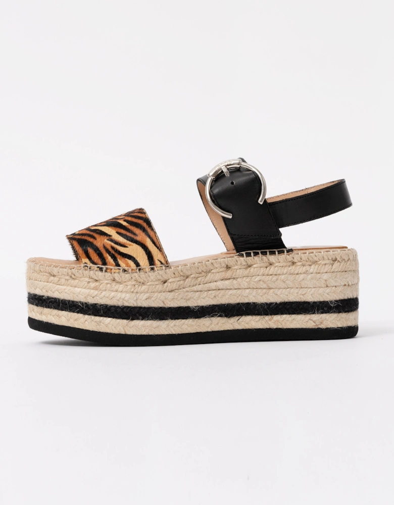 Kanna Pony Womens Flatform Sandals