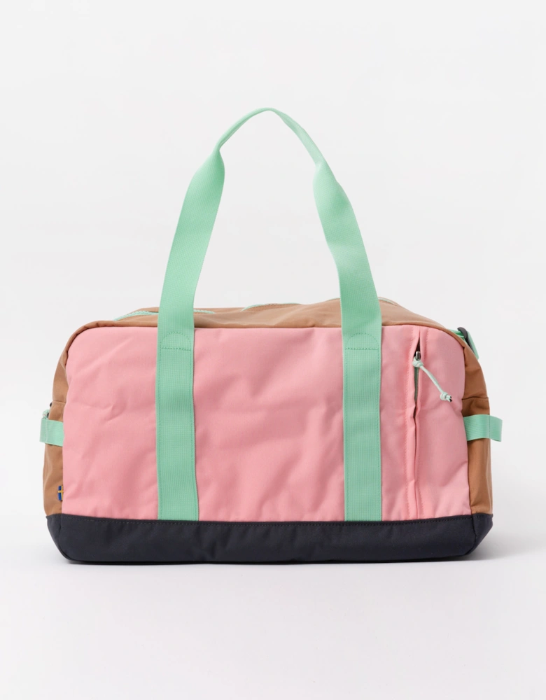 Fjallraven Vardag 33L Unisex Duffel Bag - Poppy Pink/Khaki Dust 354-228