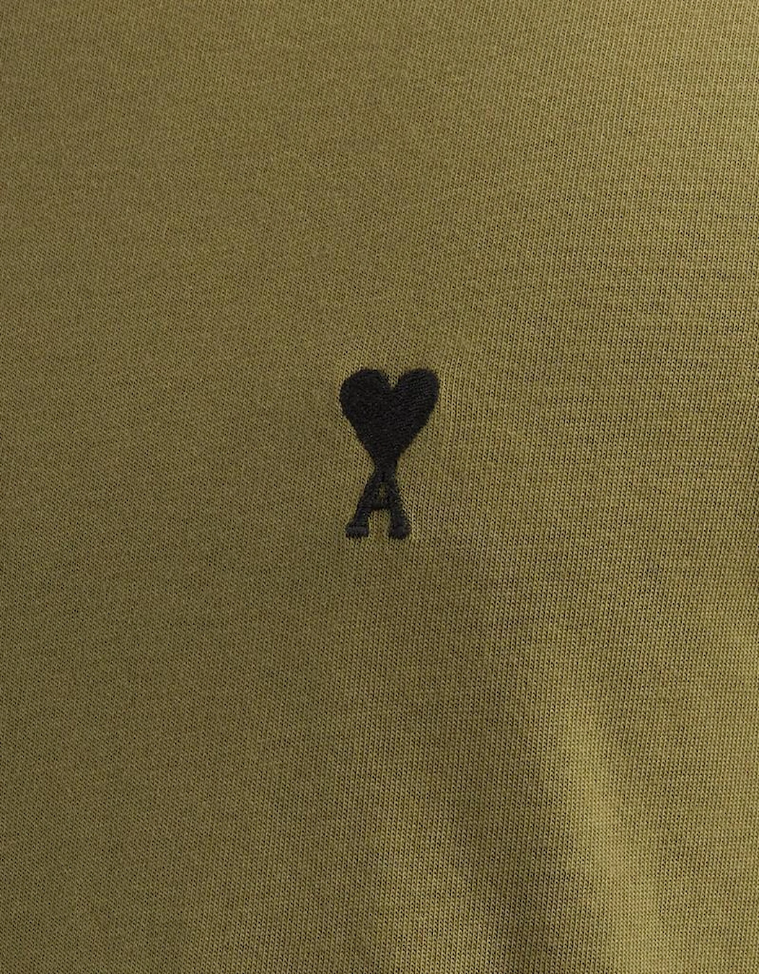 Ami Paris 'Ami De Coeur' Black Heart T-Shirt Bronze