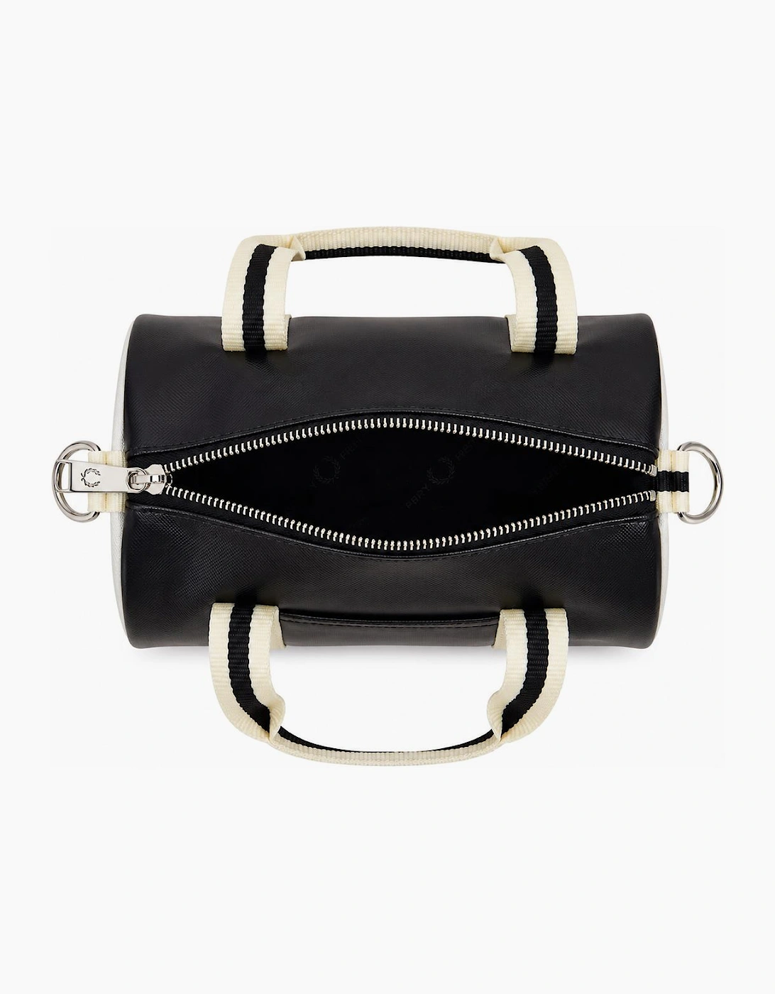 Fred Perry Classic Mini Barrel Bag Black/Ecru