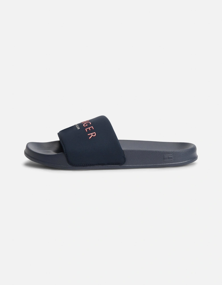 Tommy Hilfiger Hilifger Neoprene Mens Pool Slides - Desert Sky