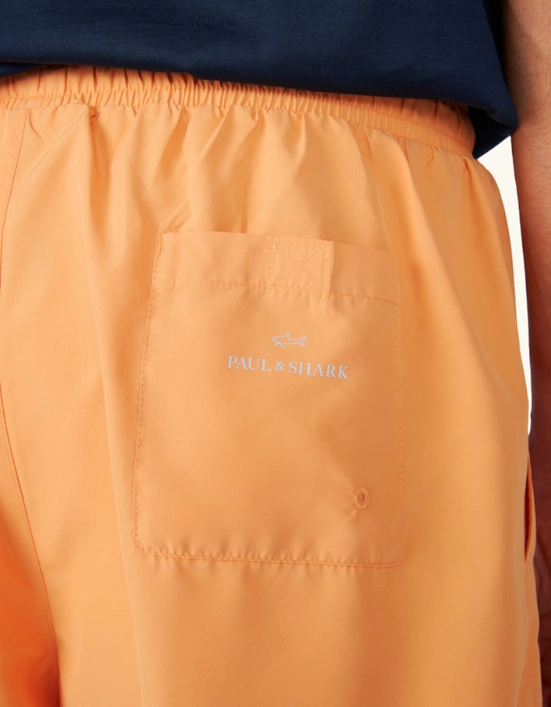 Paul & Shark Reflective Logo Swim Shorts 966 Orange