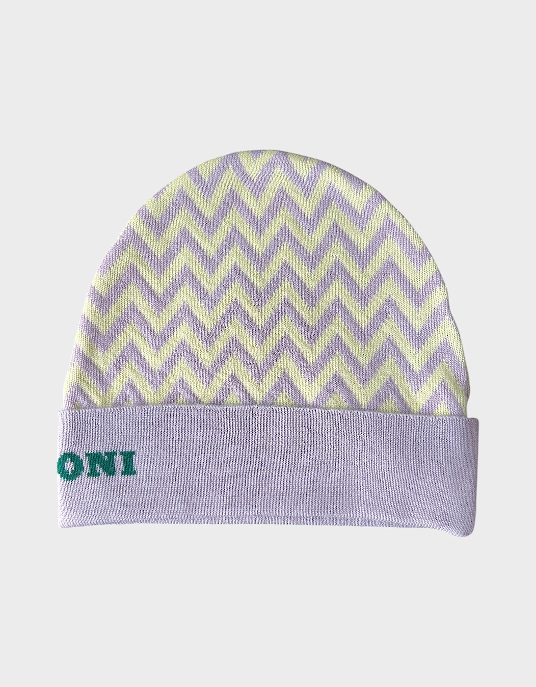 Multicolour Wool Zig Zag Beanie Hat