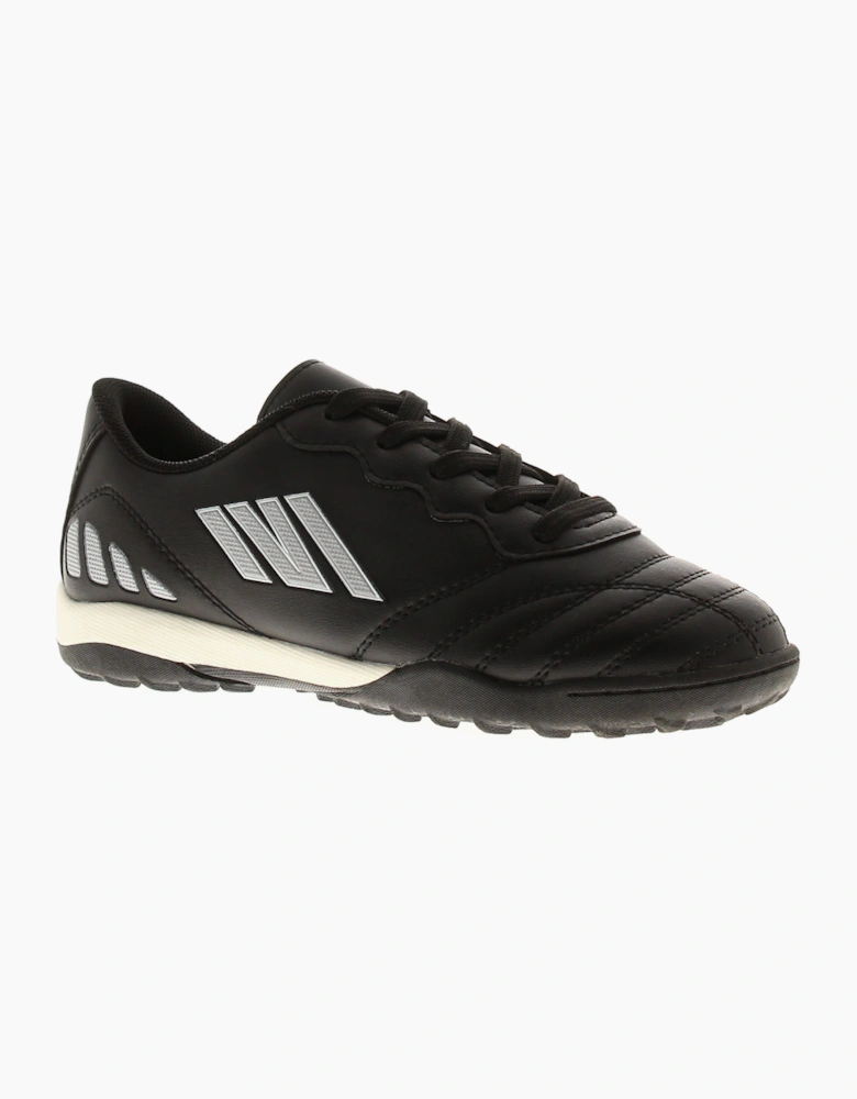 Turf 90 Boys Trainers Football Astro Turf Boots Declan Lace Up black UK Size