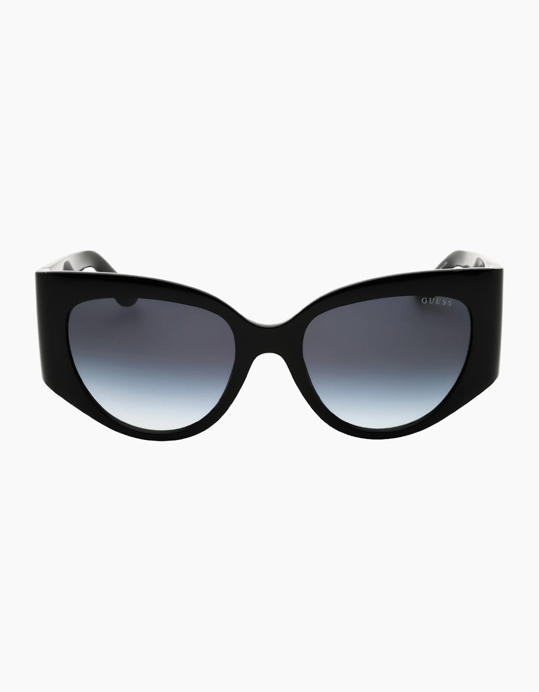 Guess Shiny Black Oval Sunglasses