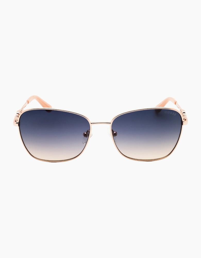 Guess Shiny Rose Gold Sunglasses