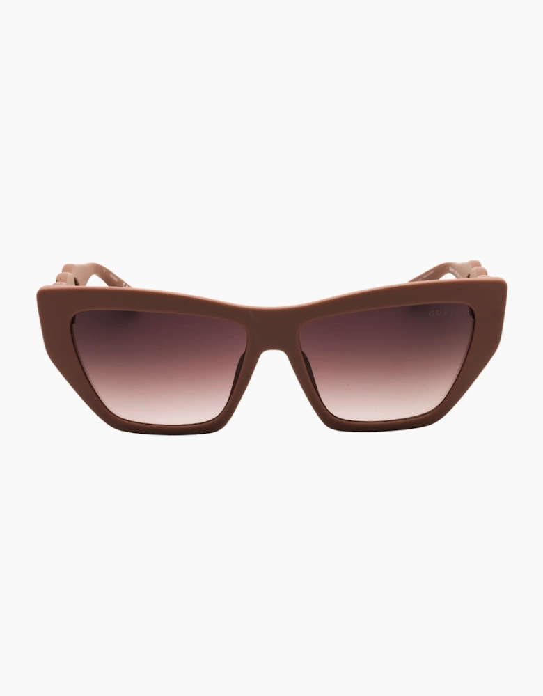 Guess Matte Beige Chain Linked Legs Sunglasses