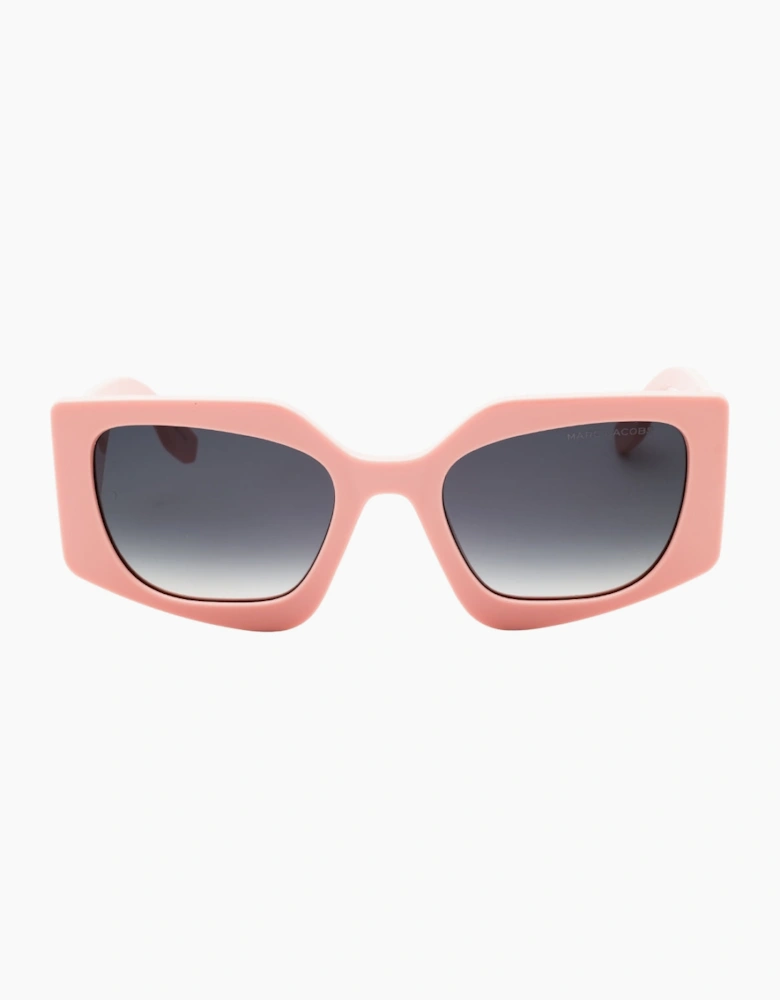 Marc Jacobs Dark Grey Gradient Lensed Pink Sunglasses