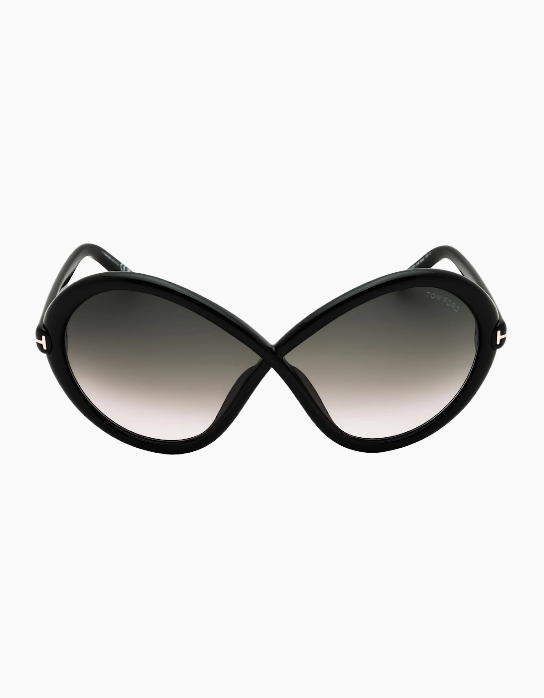 Tom Ford Jada Shiny Black Sunglasses